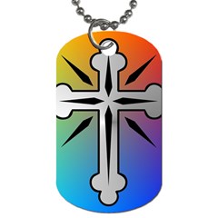 Cross Dog Tag (two-sided)  by Siebenhuehner