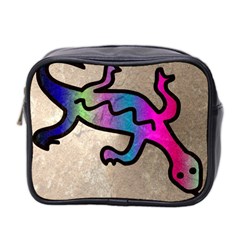 Lizard Mini Travel Toiletry Bag (two Sides) by Siebenhuehner