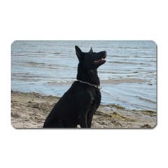 Black German Shepherd Magnet (rectangular) by StuffOrSomething