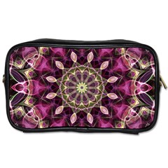 Purple Flower Travel Toiletry Bag (two Sides) by Zandiepants