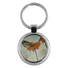 Monarch Key Chain (round) by rokinronda