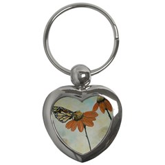 Monarch Key Chain (heart) by rokinronda