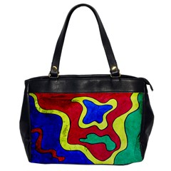 Abstract Oversize Office Handbag (one Side) by Siebenhuehner