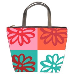 Flower Bucket Handbag by Siebenhuehner