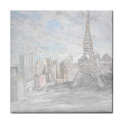 Eiffel Tower Paris Face Towel by rokinronda