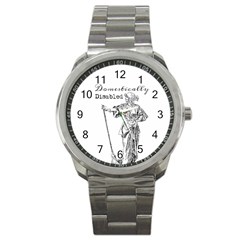 Domestically Disabled Sport Metal Watch by StuffOrSomething