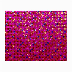 Polka Dot Sparkley Jewels 1 Glasses Cloth (small, Two Sided) by MedusArt