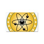 Atom Symbol Sticker 100 Pack (Rectangle) Front