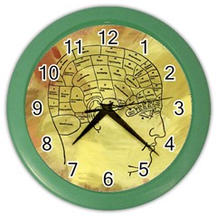 Brain Map Wall Clock (color) by StuffOrSomething