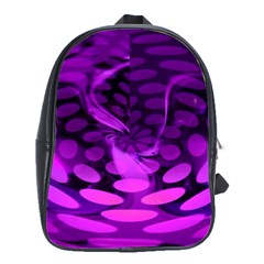 Abstract In Purple School Bag (large) by FunWithFibro