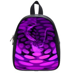 Abstract In Purple School Bag (small) by FunWithFibro