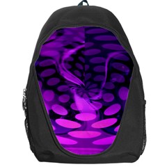 Abstract In Purple Backpack Bag by FunWithFibro