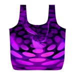 Abstract In Purple Reusable Bag (L) Back