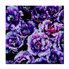 Purple Wildflowers Of Hope Ceramic Tile by FunWithFibro