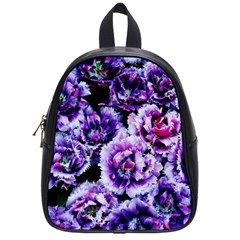 Purple Wildflowers Of Hope School Bag (small) by FunWithFibro