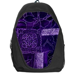 Pretty Purple Patchwork Backpack Bag by FunWithFibro