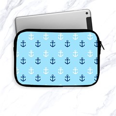 Anchors In Blue And White Apple Ipad Mini Zippered Sleeve by StuffOrSomething