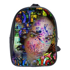 Artistic Confusion Of Brain Fog School Bag (large) by FunWithFibro