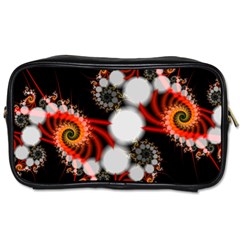 Mysterious Dance In Orange, Gold, White In Joy Travel Toiletry Bag (two Sides) by DianeClancy