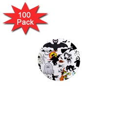 Halloween Mashup 1  Mini Button Magnet (100 Pack) by StuffOrSomething