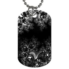 Midnight Frost Fractal Dog Tag (one Sided) by Artist4God