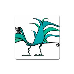 Fantasy Bird Magnet (square) by dflcprints