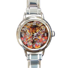 Abstract 4 Round Italian Charm Watch by icarusismartdesigns