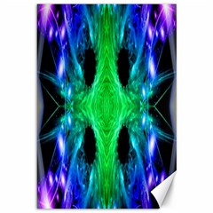 Alien Snowflake Canvas 12  X 18  (unframed) by icarusismartdesigns