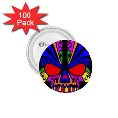 Skull In Colour 1 75  Button (100 Pack) by icarusismartdesigns