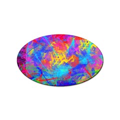 Colour Chaos  Sticker (oval) by icarusismartdesigns