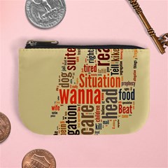 Michael Jackson Typography They Dont Care About Us Coin Change Purse by FlorianRodarte