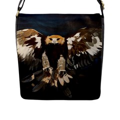 Golden Eagle Flap Closure Messenger Bag (large) by JUNEIPER07