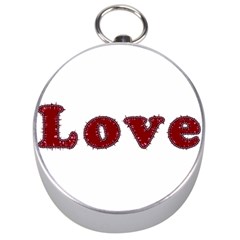 Love Typography Text Word Silver Compass by dflcprints