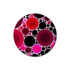 Retro Polka Dot  Drink Coaster (round) by OCDesignss