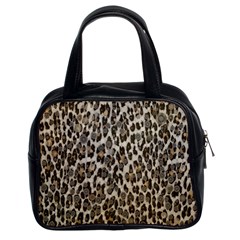 Chocolate Leopard  Classic Handbag (two Sides) by OCDesignss