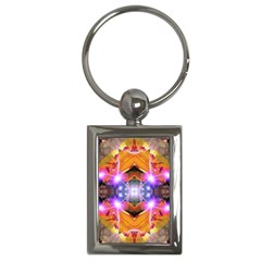 Abstract Flower Key Chain (rectangle) by icarusismartdesigns