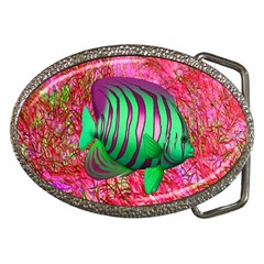 Fish Belt Buckle (oval) by icarusismartdesigns