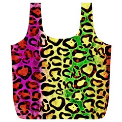 Rainbow Cheetah Abstract Reusable Bag (xl) by OCDesignss