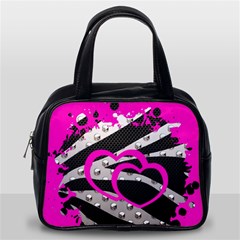 Torn Zebra Heart Classic Handbag (one Side) by OCDesignss