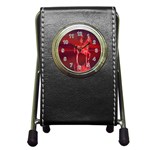 Riding At Dusk Stationery Holder Clock Front