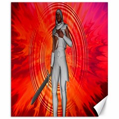 White Knight Canvas 20  X 24  (unframed) by icarusismartdesigns