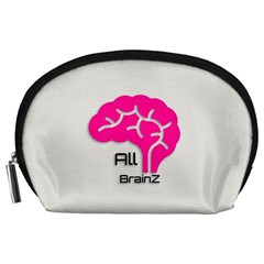 All Brains Leather  Accessory Pouch (large) by OCDesignss