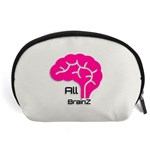 All Brains Leather  Accessory Pouch (Large) Front