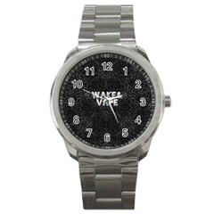 Wake&vape Leopard  Sport Metal Watch by OCDesignss