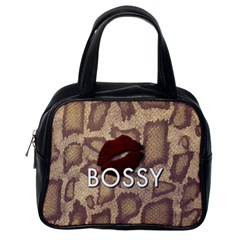 Bossy Snake Texture  Classic Handbag (one Side) by OCDesignss