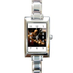 Abraham Rectangular Italian Charm Watch by RembrandtRowe