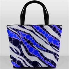 Blue Zebra Bling  Bucket Handbag by OCDesignss