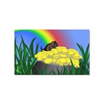 Pot Of Gold With Gerbil Sticker 10 Pack (Rectangle) Front