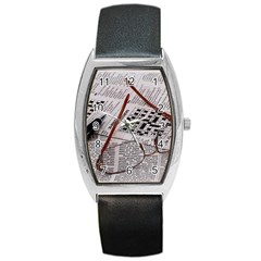 Crossword Genius Tonneau Leather Watch by StuffOrSomething