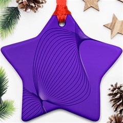 Twisted Purple Pain Signals Star Ornament by FunWithFibro